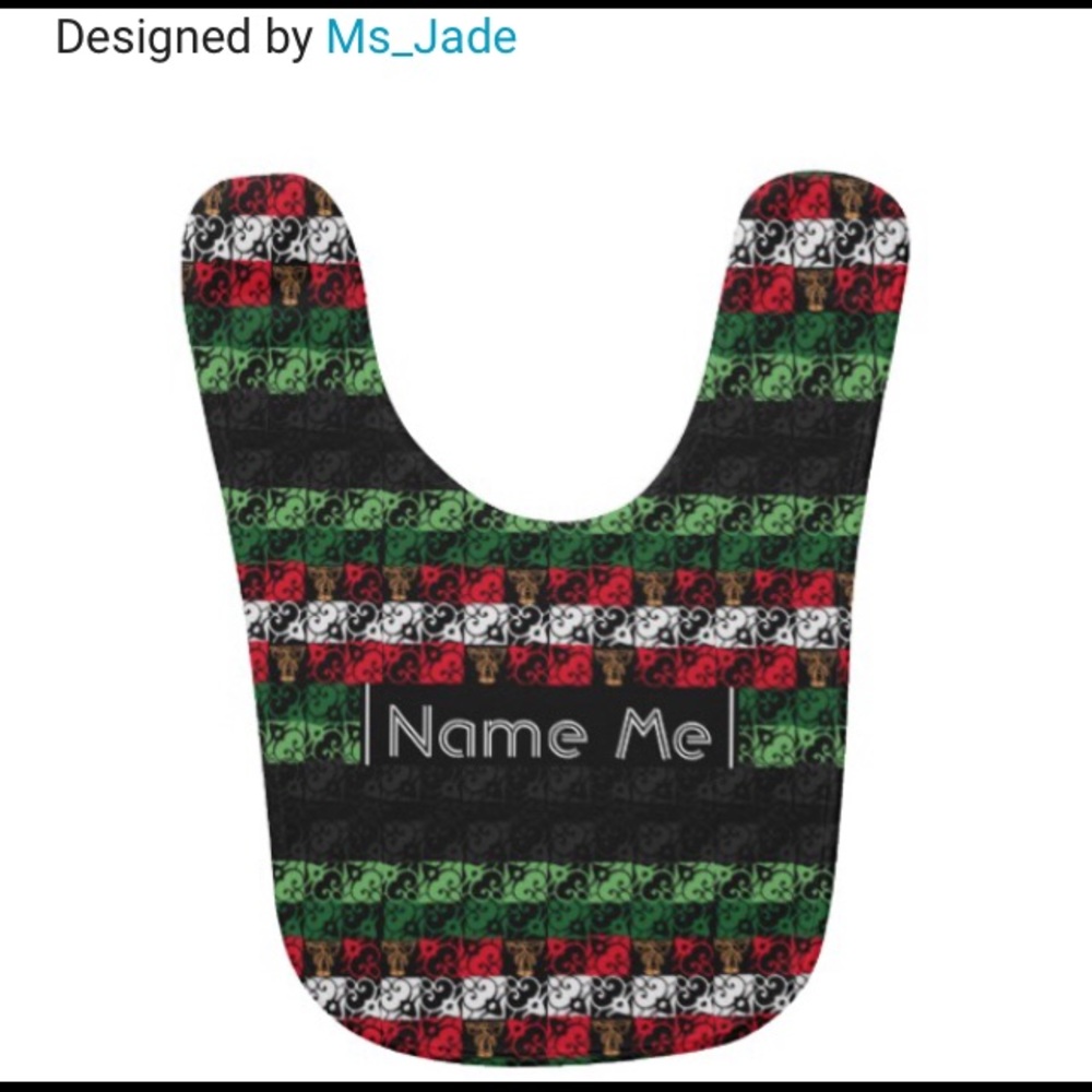 Chic Personalized Ugly Sweater Baby / Toddler  Bib